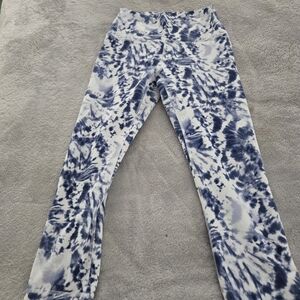 RBX Blue and White Tie-Dye Leggings